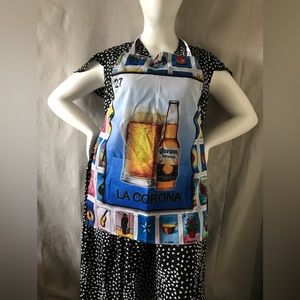 Apron Mexican artisan. Mandil Mexicano artesanal.  La Lotería la Corona